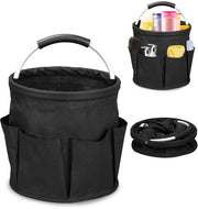 Tas di stoccaggio pieghevole in tessuto Oxford - 6 taschetti esterni - impermeabile - 28 x 28 cm - peso 300 gram