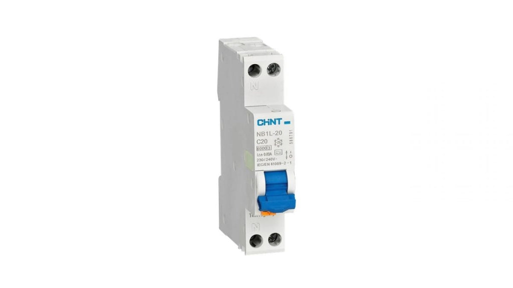 CHINT NB1L-20 1P+N C20 30mA Tipo A 6kA Magnetotermico Differenziale Slim 1 Modulo