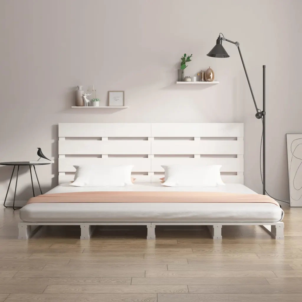 Giroletto senza Materasso Bianco 180x200 cm Legno Massello Pino