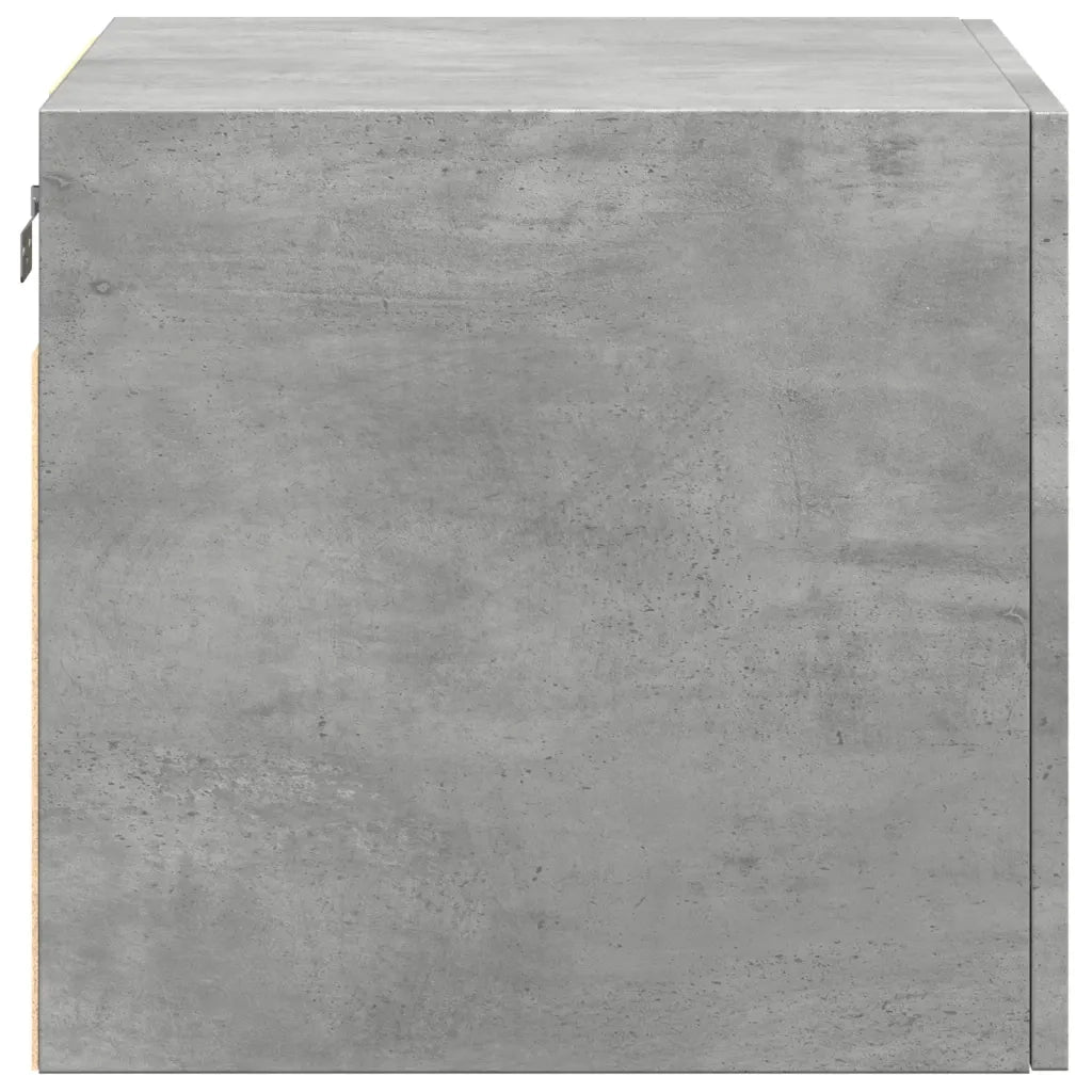 Armadietto a Muro | Mobile a Parete Grigio Cemento 50x42,5x40 cm Legno Multistrato
