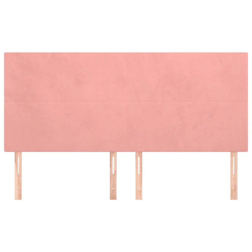 Testiera | Testata Rosa 180x5x118/128 cm Velluto
