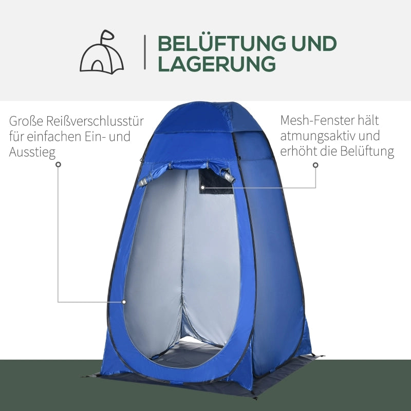 Tenda doccia a scomparsa, tenda toilette, tenda spogliatoio da campeggio con borsa per il trasporto, toilette mobile da esterno, spogliatoio, tenda