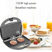 Trade Shop - Piastra Panini Toast Bistecchiera Tostapane Griglia Grill Sandwich 750w Q-hb001 -