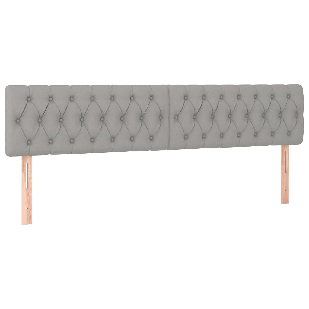 Giroletto a Molle con Materasso Grigio Chiaro 120x190cm Tessuto