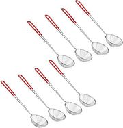 Set di Fonditura in Acciaio Inossidabile - 8 pezzi - Rosso - Accessori Cucina