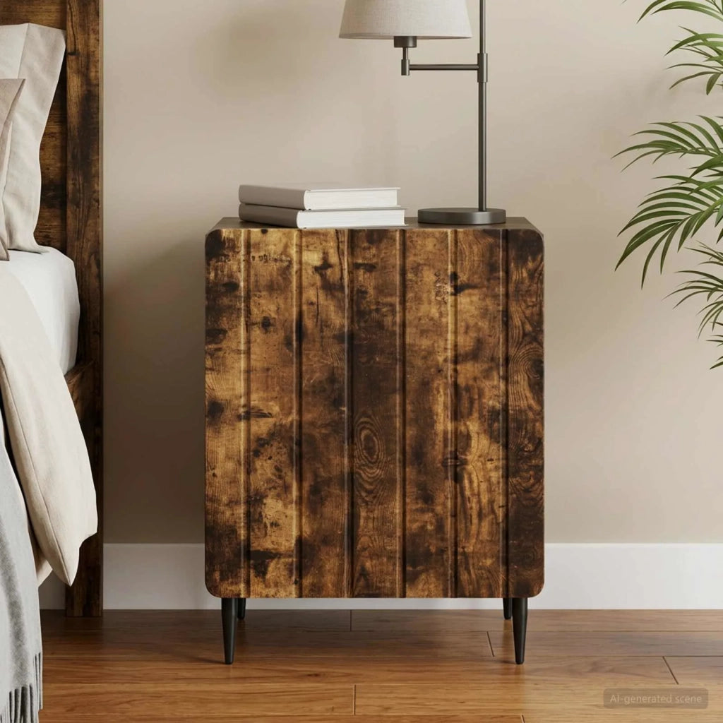 Armadio da Notte Rovere Fumo 43 x 34,5 x 52 cm 894345
