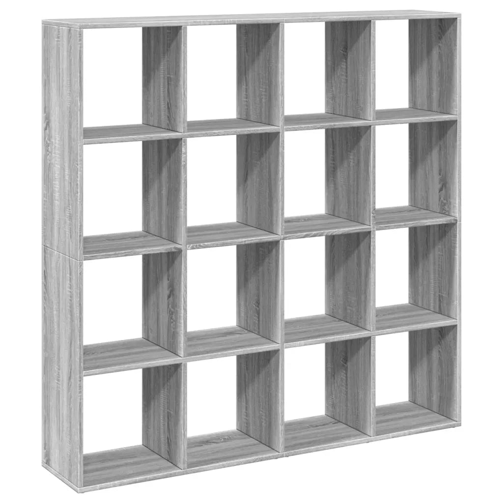 Libreria Grigio Sonoma 137,5x29x137,5 cm in Legno Multistrato 3310294
