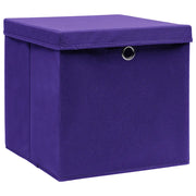 Contenitori con Coperchi 10 pz 28x28x28 cm Viola CFW9332993