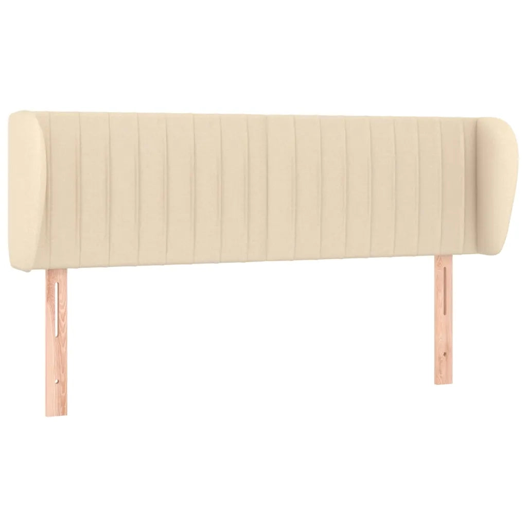 Testiera ad Orecchio-Testata con Orecchie Crema 147x23x78/88 cm in Tessuto 921004