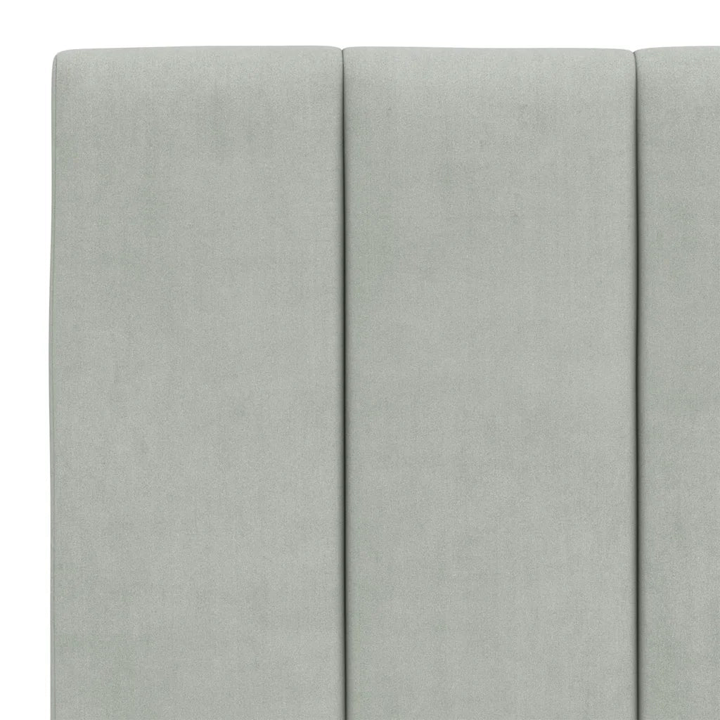 Giroletto senza Materasso Hanko Grigio Chiaro 120x200 cm Velluto 3207837