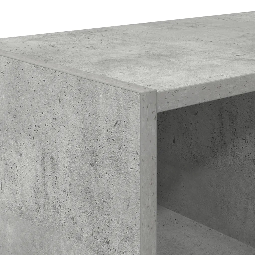 Scarpiere 2 pz Impilabili Grigio Cemento 89,5x30x40 cm 858846