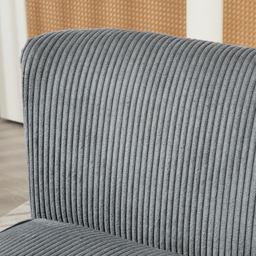 Divano 2 Posti ¨C Minimal ¨C Tessuto Grigio 117x56,5x77 cm