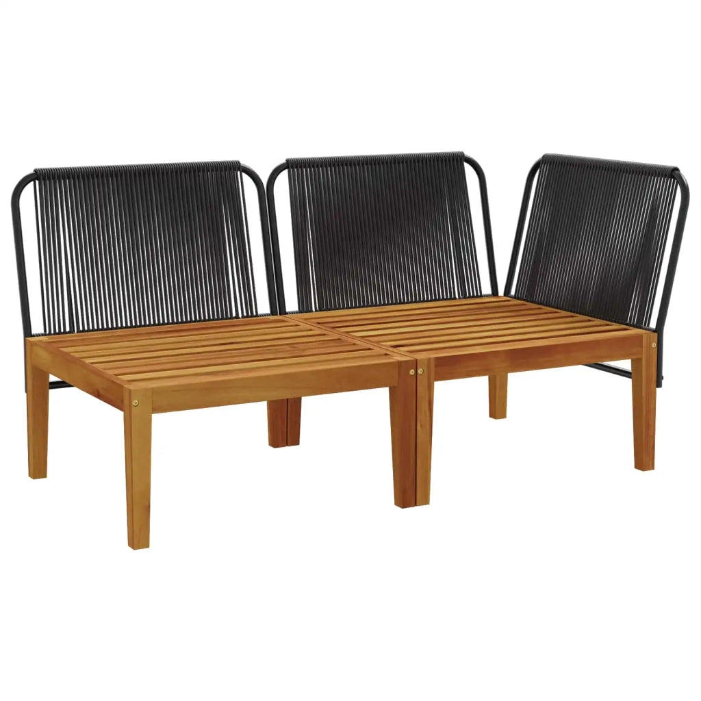 2 pcs Set da Giardino con Cuscini Naturale 42022066