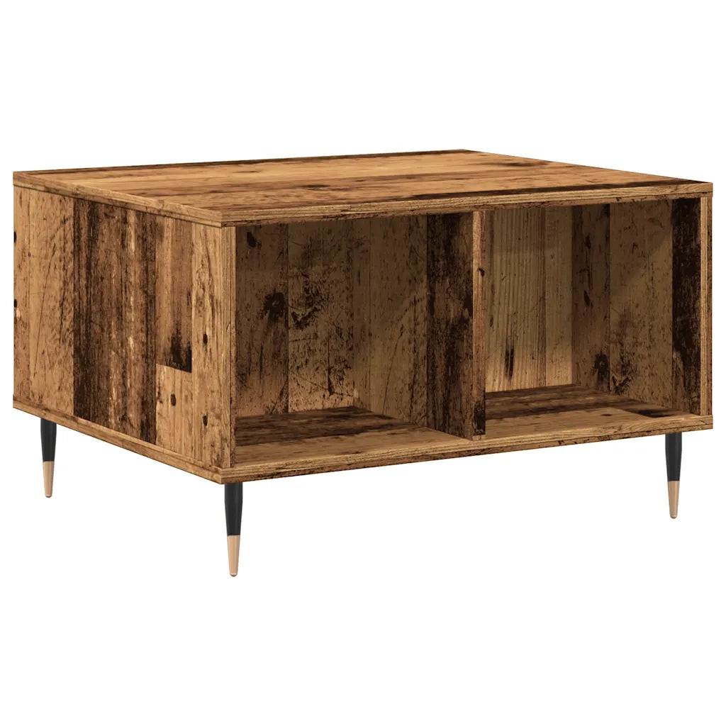 Tavolino da Salotto-Tavolino da soggiorno-Tavolo Legno Antico 60x50x36,5cm Legno Multistrato