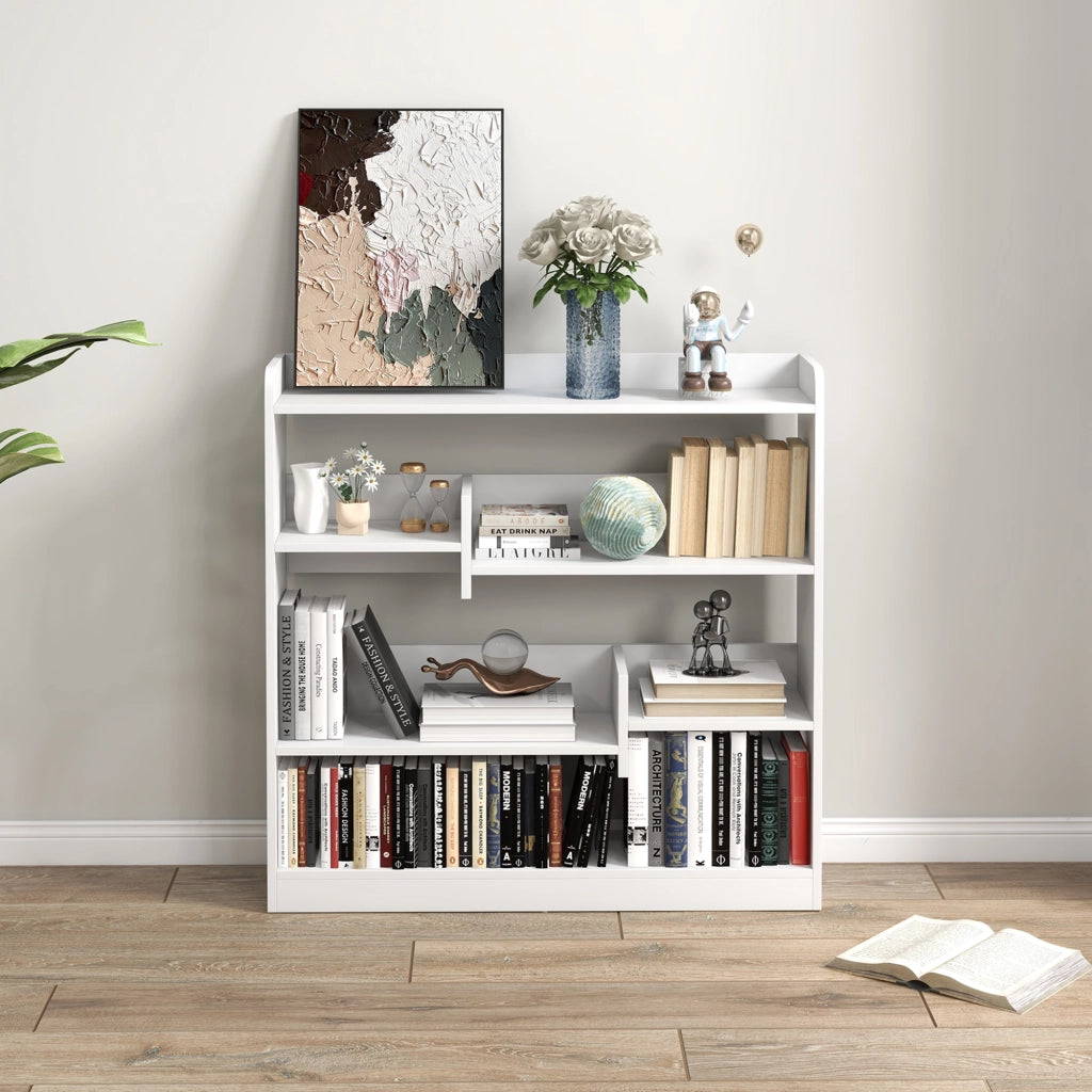 Libreria scaffale mobile ¨C Minimal ¨C Bianco 90x24x91 cm