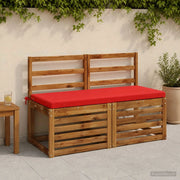 Cuscino per panchina SOEST 100% Poliestere Rosso 949362