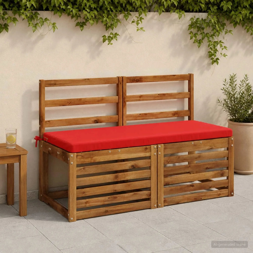 Cuscino per panchina SOEST 100% Poliestere Rosso 949362