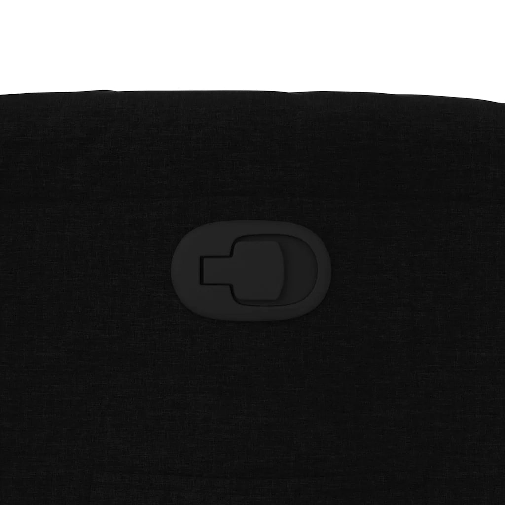 Poltrona reclinabile in tessuto nero 3205682