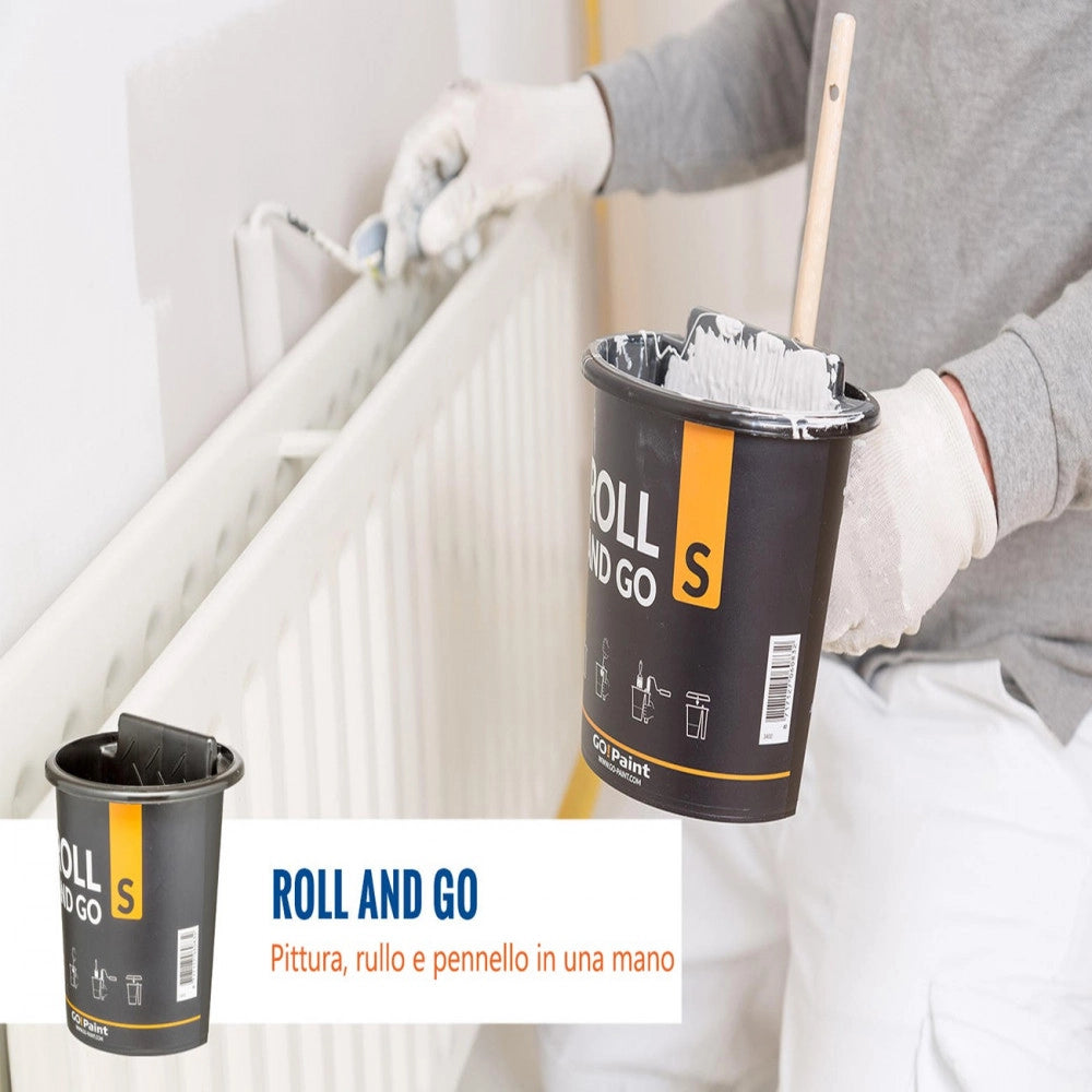 Go paint roll and go s brocca contenitore con impugnatura per smalto pittura impregnante