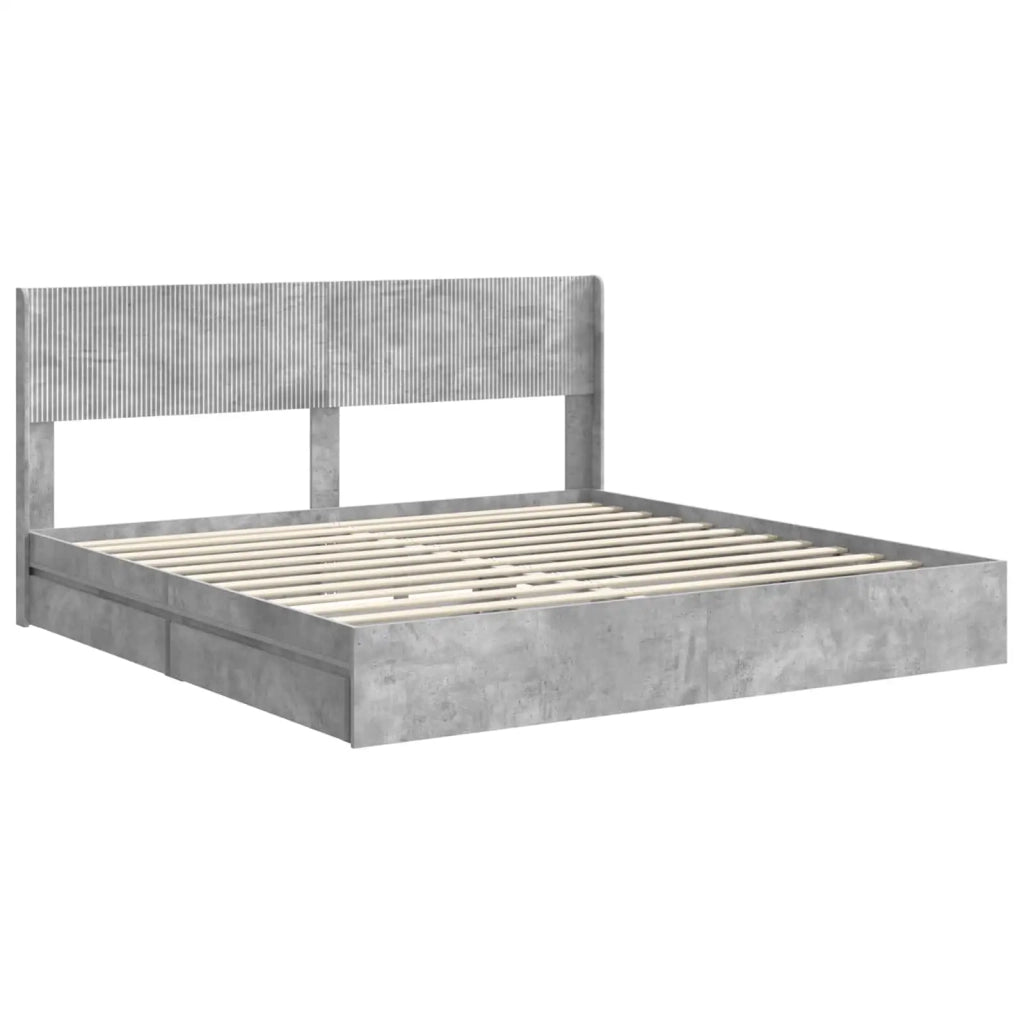 Struttura del letto con stoccaggio e testata 3 pcs 3414356