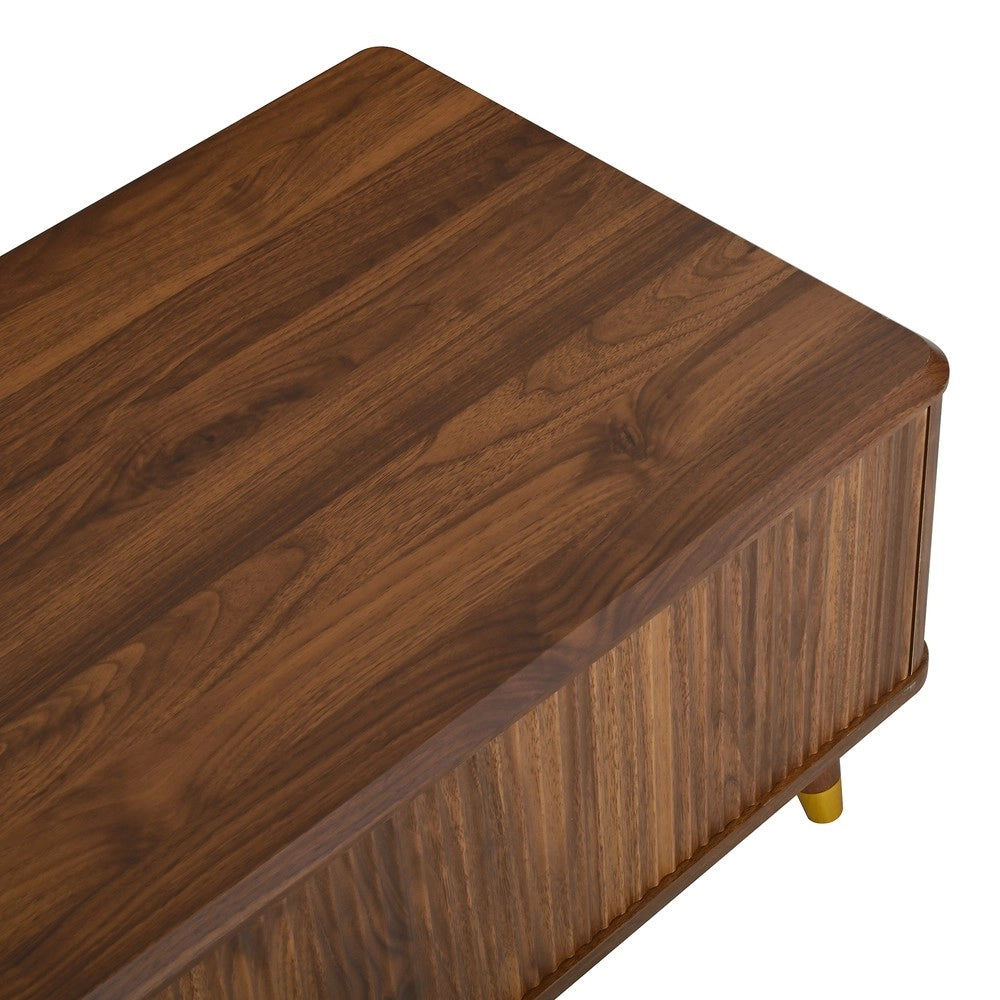 Tavolino da Caff¨¨ Moderno ¨C Xylo ¨C Effetto Noce, Piano Regolabile, Legno, Soggiorno