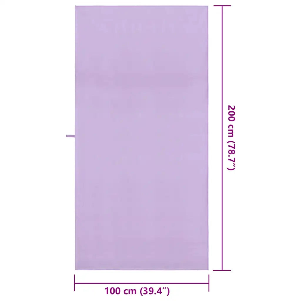 Asciugamani Sportivi 2 pcs Viola 200 x 100 cm 42011486