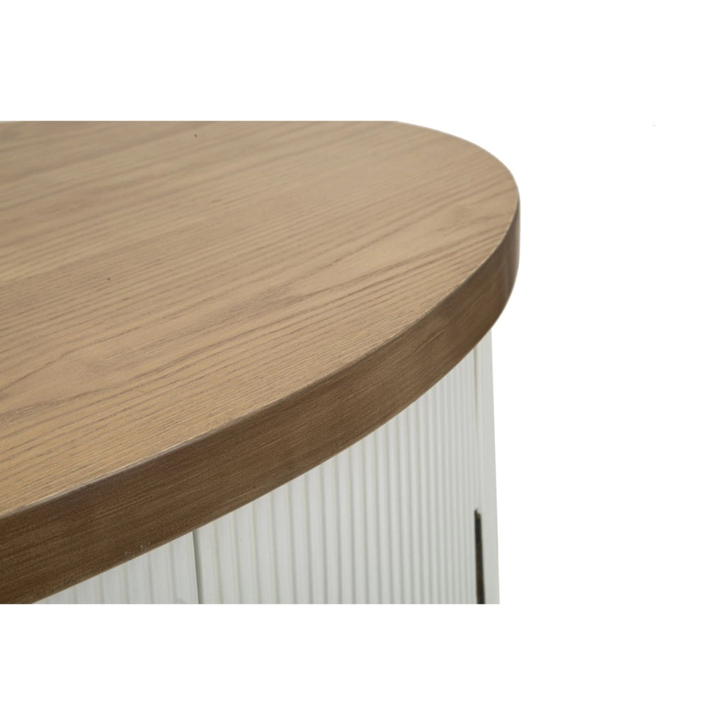 Credenza VKH28, Bianco, MDF, 79x48x67 cm