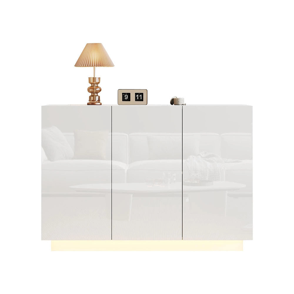 Credenza ingresso - Xylo - 120x40x75cm LED bianco