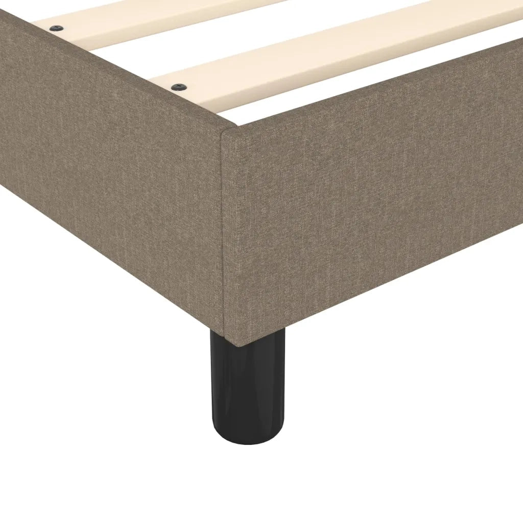 Struttura Letto a Rete a Molle Tortora 80x200 cm Tessuto 3120472