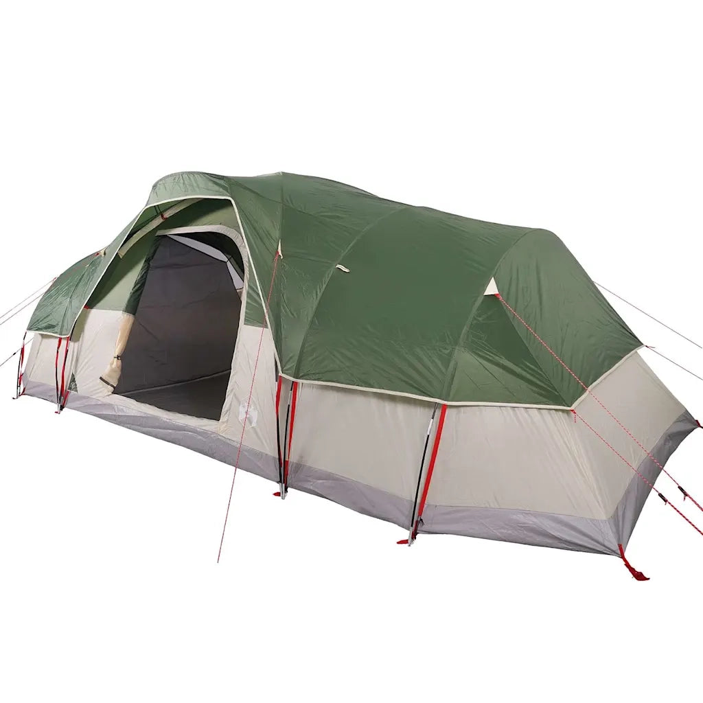 Tenda Familiare a Cupola per 11 Persone Verde Impermeabile