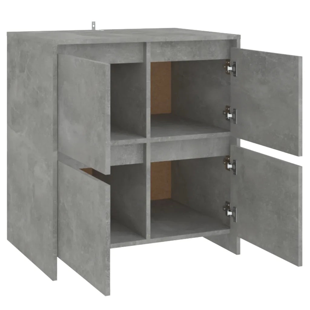 Credenza-Buffet-Armadio da cucina Grigio Cemento 70x41x75 cm in Truciolato 387428