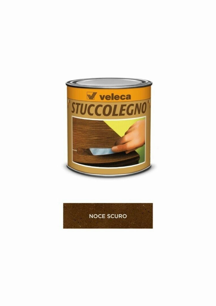 Stucco Legno Noce Scuro Grammi 250 - Veleca