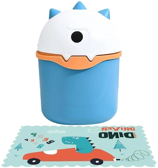 Mini-afvalemmer e placemat per bambini - Design scolastico - Adatto per scrivanie - Facile da pulire.