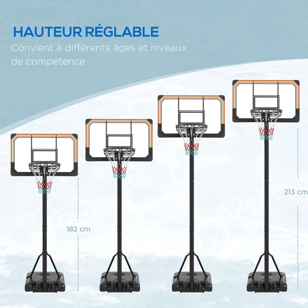 Canestro da basket regolabile ¨C zephmum ¨C nero
