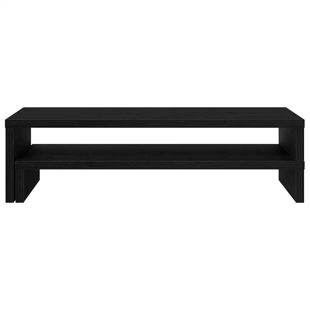 Supporto per Monitor Rovere Nero 54x22x15 cm in Truciolato 868089