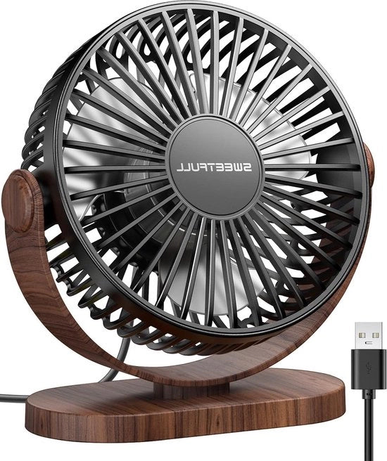 Mini ventilatore silenzioso - ventilatore USB con 3 velocità per casa e ufficio