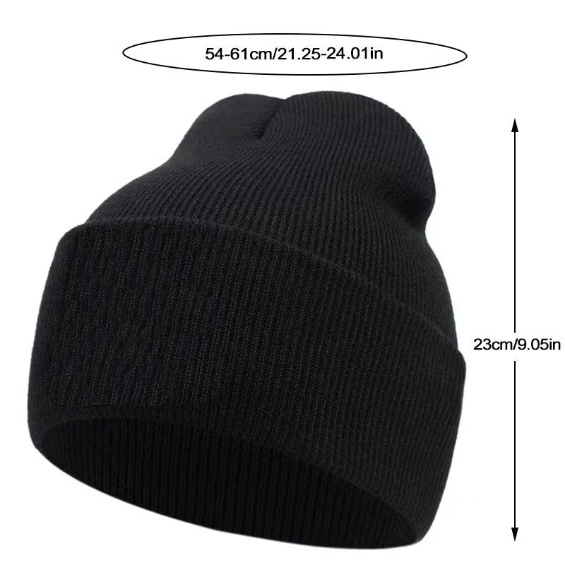 Cappelli invernali caldi con ricamo Cactus Jack, colore marrone.