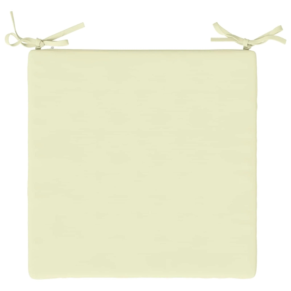 Cuscini per Sedia in 4 Pezzi SOEST 4 pz 100% Poliestere Crema 944341