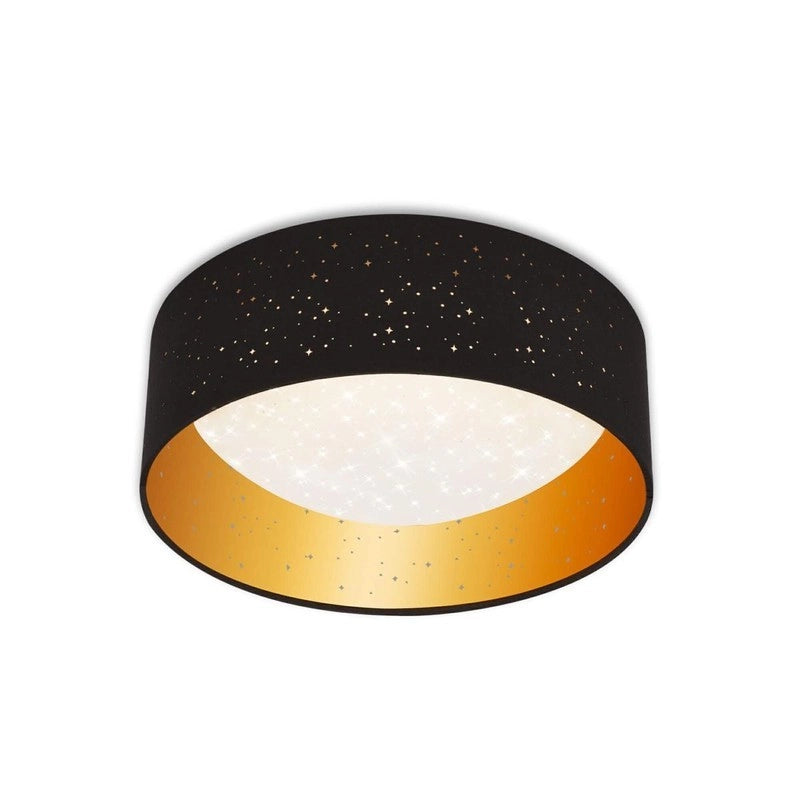 Plafoniera Maila led 32,5 cm 12w 1200lm nero oro