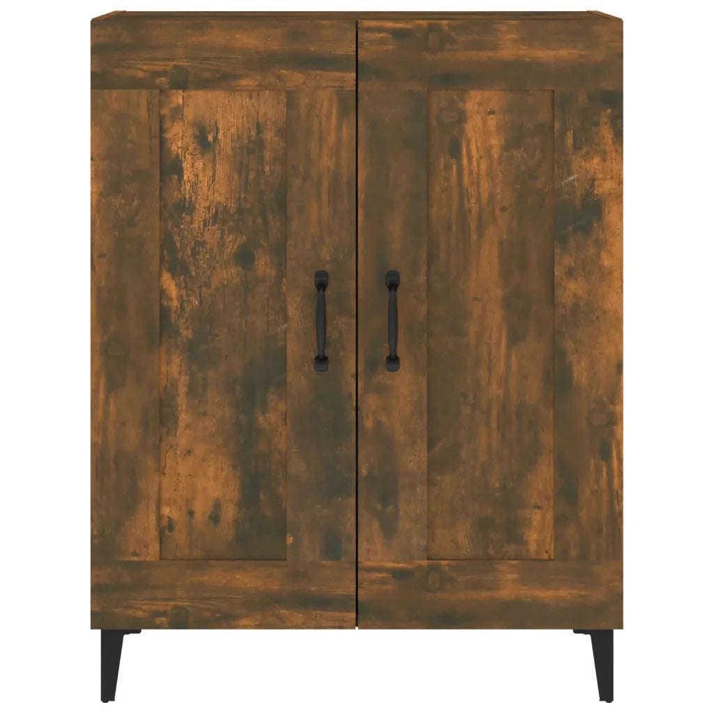 Credenza-Buffet-Armadio da cucina Rovere Fumo 69,5x34x90 cm in Legno Multistrato 597417