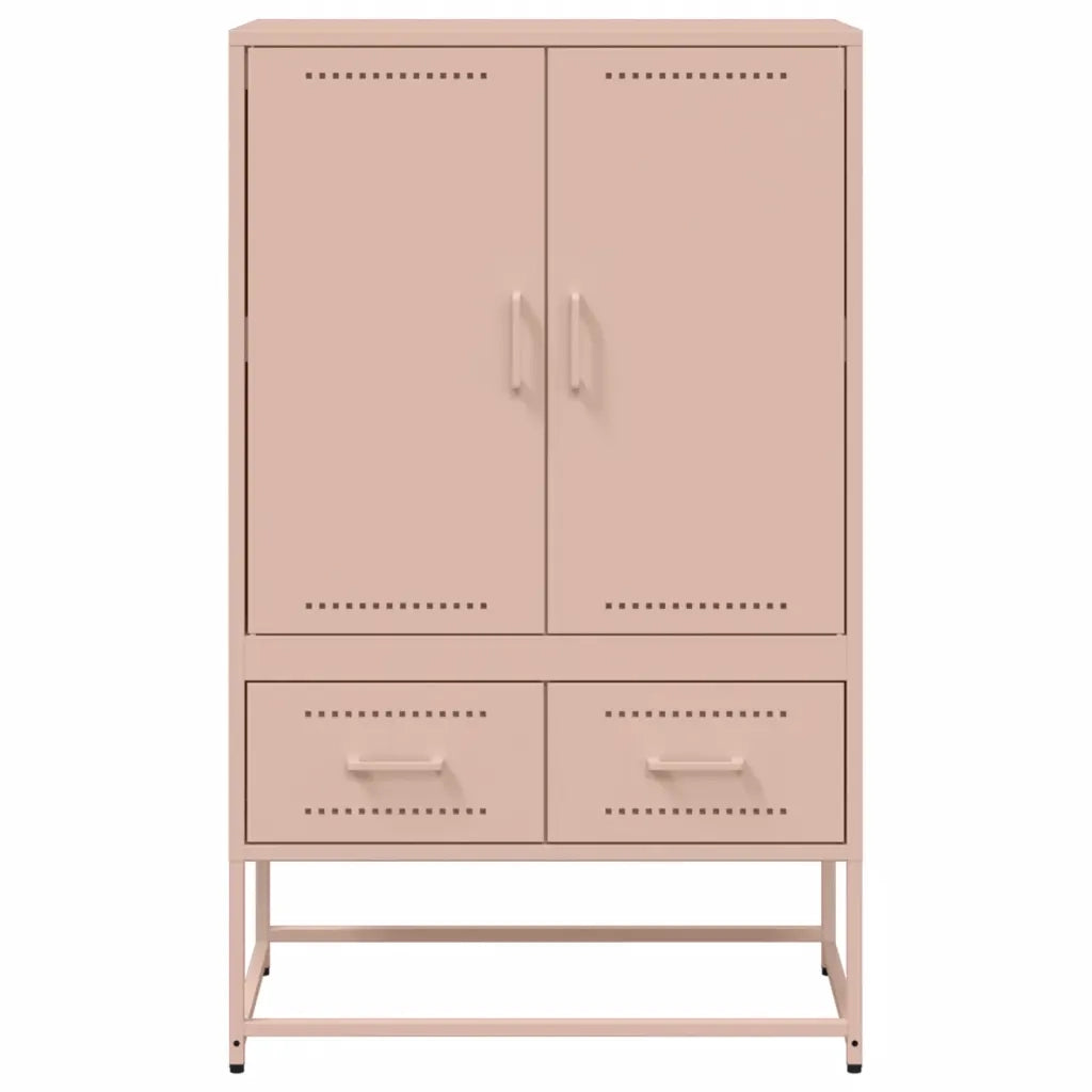 Credenza Rosa 68x39x111,5 cm Acciaio 846609