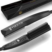 Stilometro Riscaldante Pettine Mini Riscaldante Stilometro per Uomo Ioni - Leggero - Antiscottatura Pettinatore per Capelli Caldi per Stilizzare Barbe Lunghe e Corte