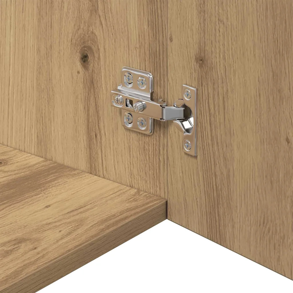 Armadietto a Muro | Mobile a Parete rovere artigianale 80 x 42.5 x 40 cm