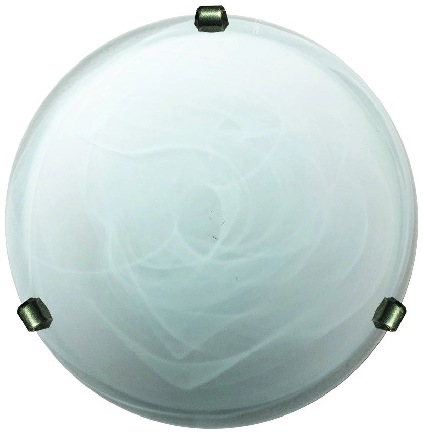 Plafoniera1Xe27 G.Bz V.Alab.Bianco - E-Energy