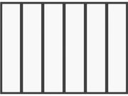 Tettoia in alluminio per atelier "Panorama" - 180 x 130 cm - Nero