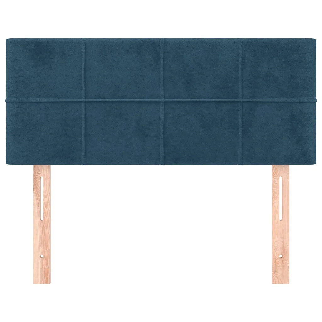 Testiera | Testata Blu Scuro 100x5x78/88 cm in Velluto
