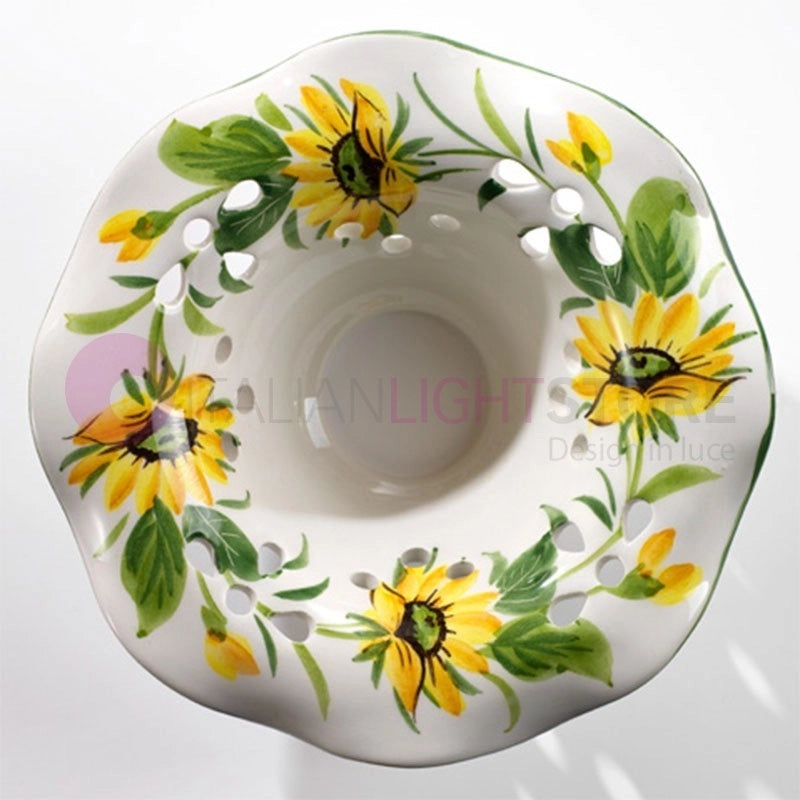 GIRASOLE Mini Sospensione Ceramica d. 18 Rustica Country
