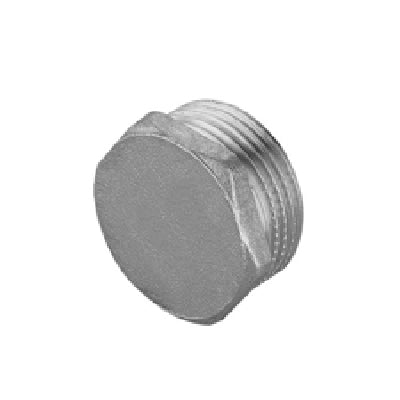 TAPPO MASCHIO IN OTTONE CROMO IBP- 3/8 -CONF- FAIDF- pezzi 1