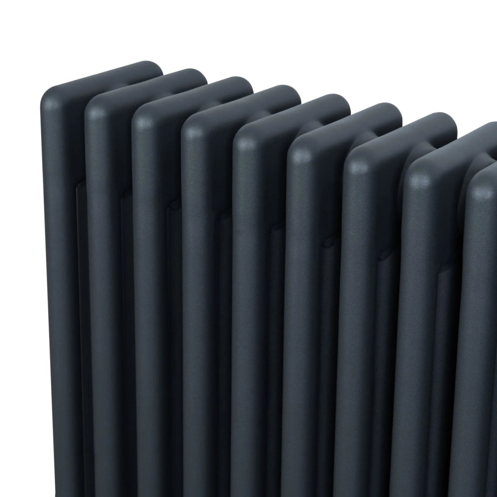 Radiatore Tradizionale 4 Colonne Orizzontale Riscaldamento Antracite 600x1190 mm
