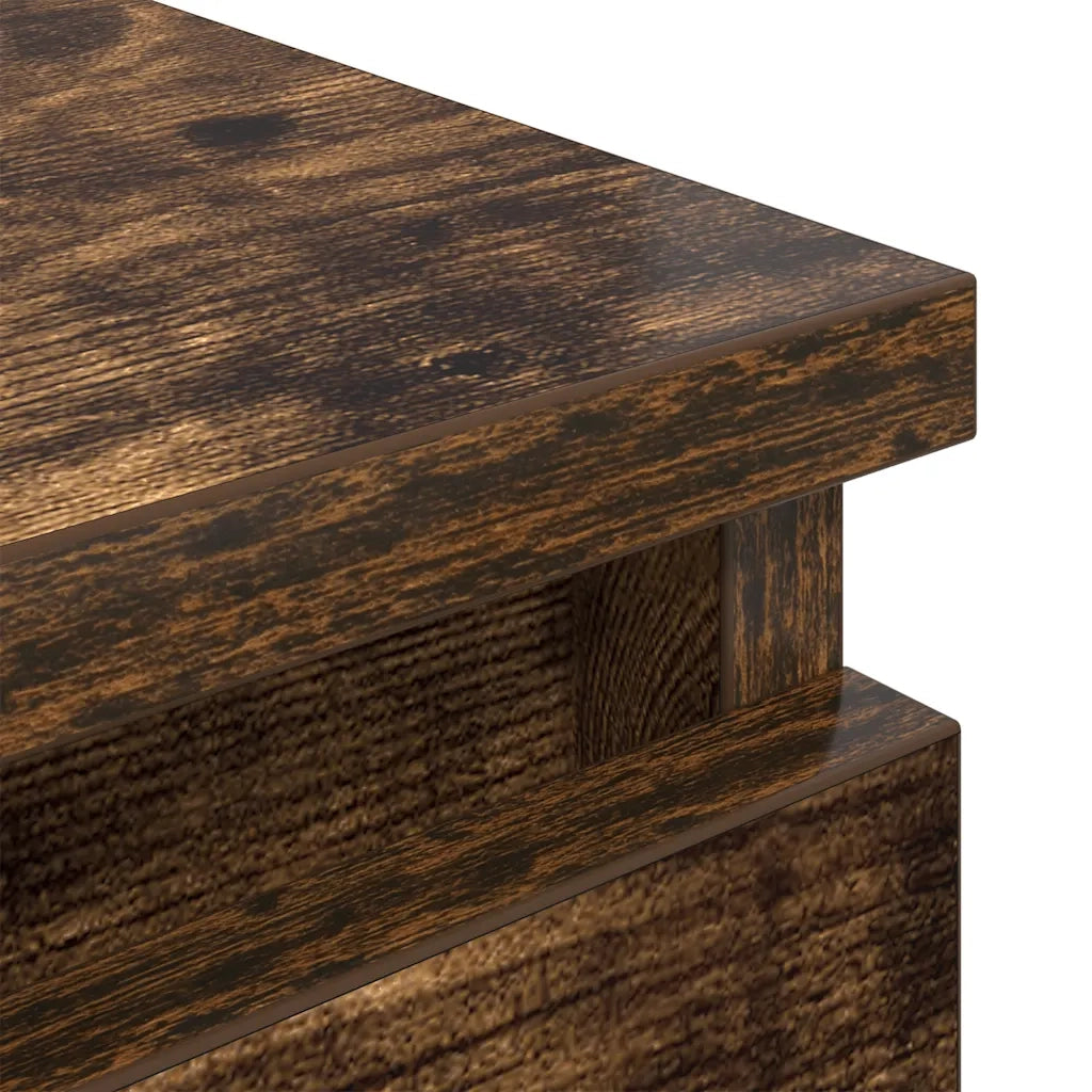 Mobile TV Rovere Fumo 80x35x54 cm in Legno Multistrato 861791